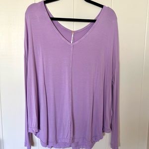 Free People Magical Moonshine lilac tunic